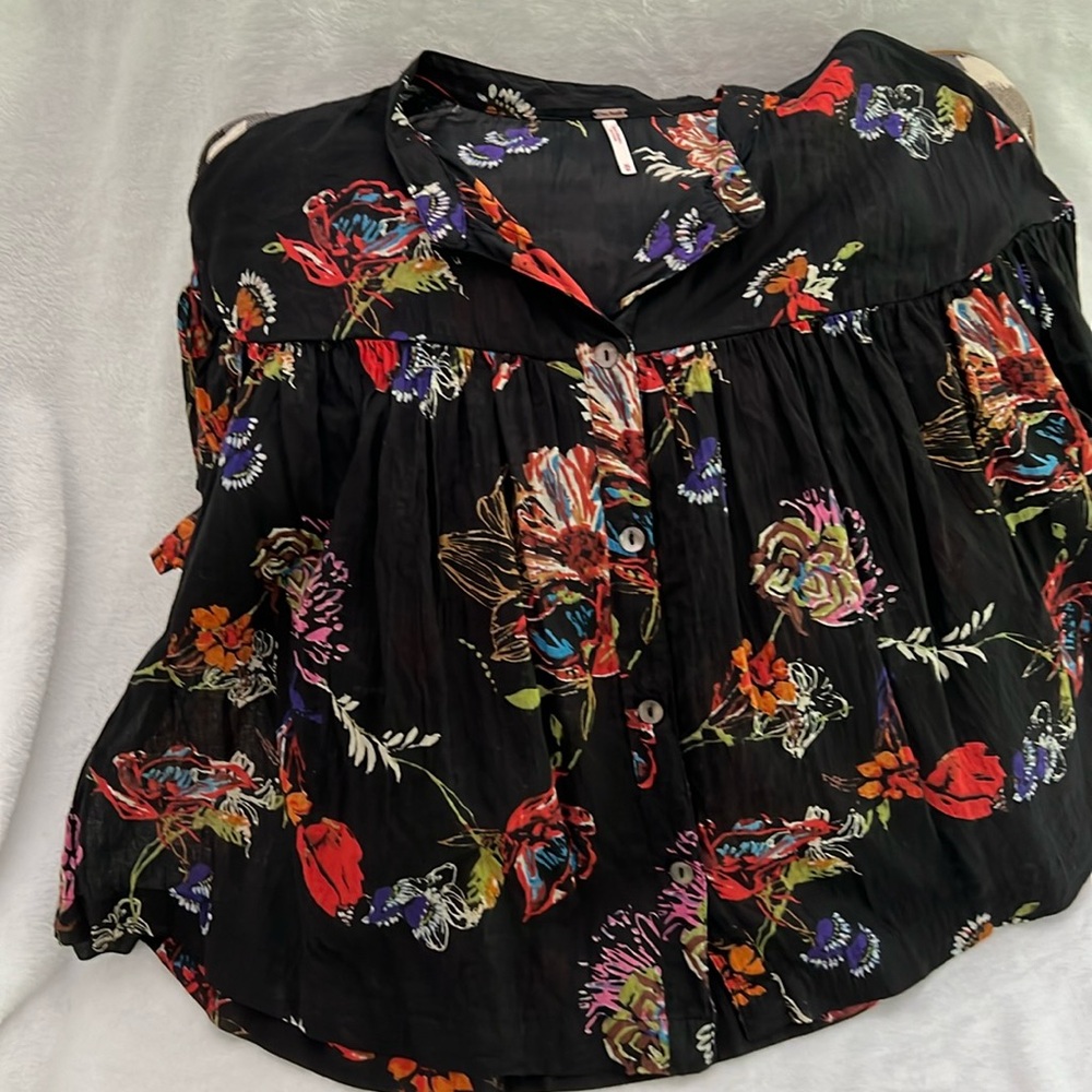 Free people black with multi colored